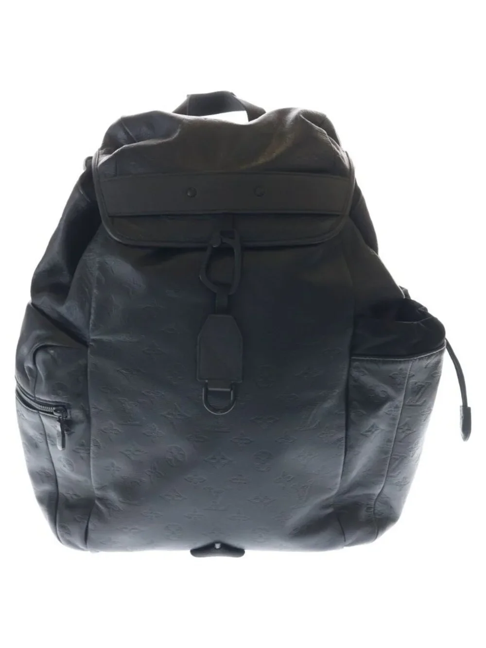 Louis Vuitton Monogram Shadow Discovery Backpack Black Leather